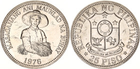 Philippines 25 Piso 1976
KM# 214, N# 39560; Silver; World Food Day - FAO; UNC-