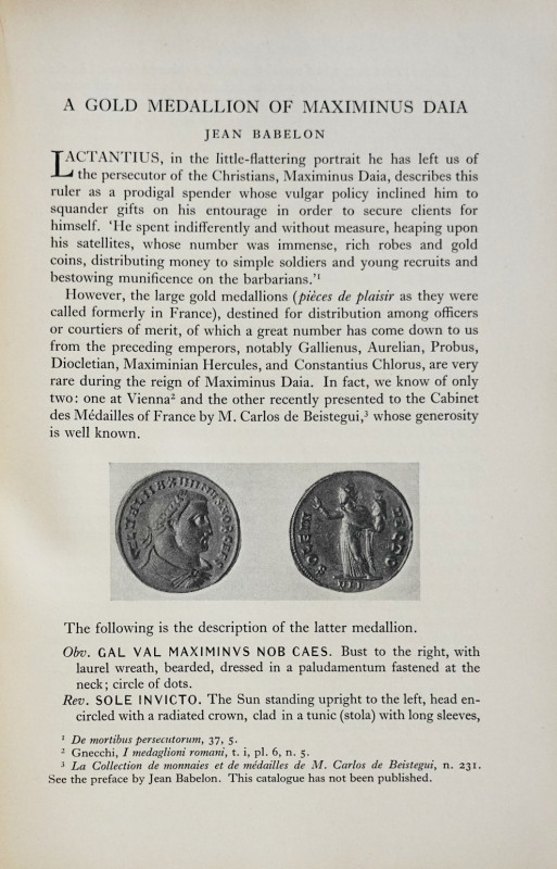 Allan, J. / Mattingly, H. / Robinson, E.S.G. (Hrsg.).


Transactions of the I...