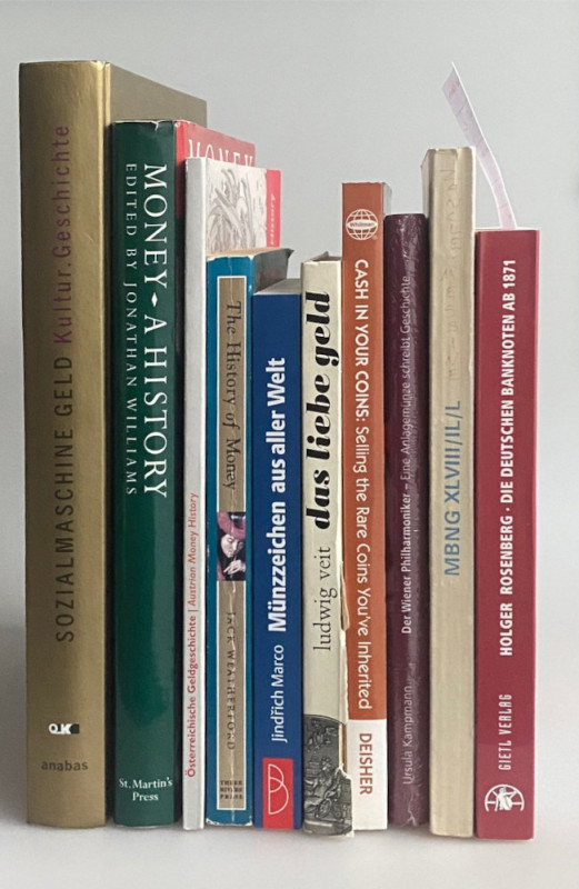 Konvolut (Allgemeine Werke).


10 Bücher über allgemeine Numismatik, u. a.: P...