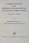 Strack, P.L.


Untersuchungen zur römischen Reichsprägung des zweiten Jahrhunderts. Teil 1: Die Reichsprägung zur Zeit des Traian. Teil 2: Die Reic...