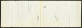 4000 Reales de Vellón. Real Orden 10 de Septiembre de 1862. Prueba de papel con su correspondiente marca de agua y marca taladrada WATERLOW & SONS / S...