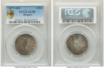 Leopold I 6 Krajczar 1671-KB AU58 PCGS, Kremnitz mint, KM164. Bold well defined details with lovely old multi-colored tone. 

HID09801242017

© 20...