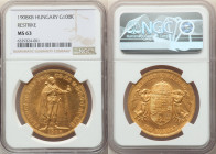 Franz Joseph I gold Restrike 100 Korona 1908-KB MS63 NGC, Kremnitz mint, KM491. AGW 0.9802 oz. 

HID09801242017

© 2022 Heritage Auctions | All Ri...