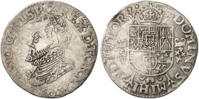 EUROPA. - TOURNAI. Philipp II. von Spanien, 1555-1598. 
1/5 Écu Philippe 1590 (?).
van Gel.-Hoc. - ss