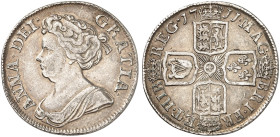 EUROPA. ENGLAND. Anne, 1702-1714. 
Shilling 1711.
S. 3618 ss