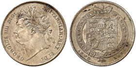 EUROPA. ENGLAND. George IV., 1820-1830. 
Shilling 1824.
S. 3811 vz