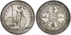 EUROPA. ENGLAND. Victoria, 1837-1901. 
Trade Dollar 1897, Bombay.
Dav. 407, KM T 5 ss