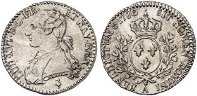 EUROPA. FRANKREICH. - Königreich. Louis XVI., 1774-1793. 
1/10 Écu aux rameaux d'olivier 1780, A - Paris.
Dupl. 1711, Gad. 353 vz