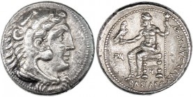 MACEDONIA. Alejandro III. Hyriandrus. Tetradracma (325-323 a.C.). AR 17,2 g. PRC-3228. MBC+/EBC-.
