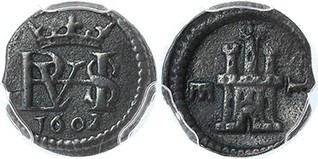 Maravedí. 1602. Segovia. CA-858. PCGS-EF45. MBC+.
