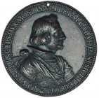 Placa unifaz (1638). Luis de Moncada y Aragón, Duque de Montalto por J.M.Pirix. MPN-17. Forrer-563. Agujerito. EBC. Rara. Ex Adolf Hess, Lucerna, mayo...