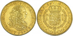 8 escudos. 1753. Lima. J. VI-585. EBC-.