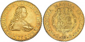 8 escudos. 1756. México. MM. VI-606. R.B.O. EBC-.