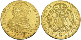 8 escudos. 1776. Popayán. SF. VI-1715. R.B.O. EBC-/EBC.
