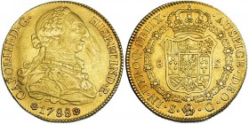 8 escudos. 1788. Sevilla. C. VI-1783. Finas rayitas. MBC/EBC-.