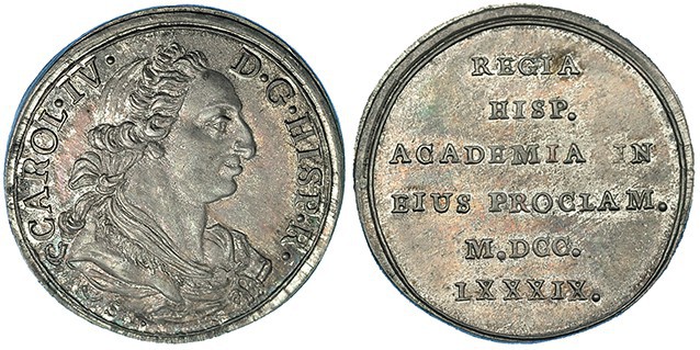 Medalla de proclamación. 1789. Sevilla. AR 26,5 mm. Grabador: SA. H-97. MPN-171....