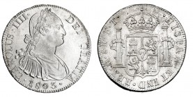 8 reales. 1803. México. FT. VI-800. Pleno B.O. EBC+.
