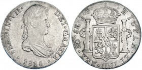 8 reales. 1818. Lima. JP. VI-1049. R.B.O. EBC-.