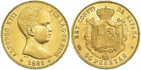 20 pesetas. 1889 *18-89. Madrid. MPM. VII-194. EBC.