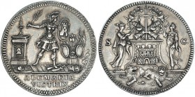 HOLANDA. Medalla conmemorativa del levantamiento del sitio de Alkkmaar (1573). Acuñada a finales del S. XVIII. AR 34mm. Van Loon P. 165/166. mbc+.