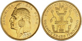PERÚ. 50 soles de oro. 1930. KM-219. EBC-.