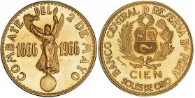 PERÚ. 100 soles de oro. 1966. KM-251. SC.