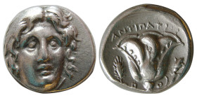 ISLANDS off CARIA. Rhodes. Circa 275-250 BC. AR Didrachm.