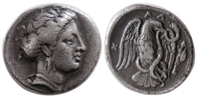 CHALKIS. Euboia. Ca.290-271 BC. AR drachm.