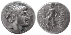 SELEUKID EMPIRE, Alexander I Balas, 150-145 BC. AR drachm.