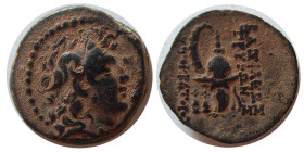 SELEUKID EMPIRE, Diodotos Tryphon. 142-138 BC. Æ.