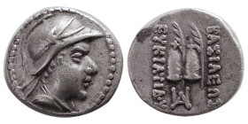 KINGS of BAKTRIA, Eukratides I. Circa 170-145 BC. AR Obol.