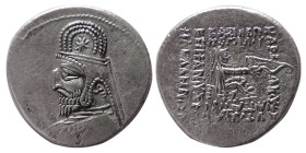 KINGS of PARTHIA. Orodes I. 90-77 BC. AR drachm.