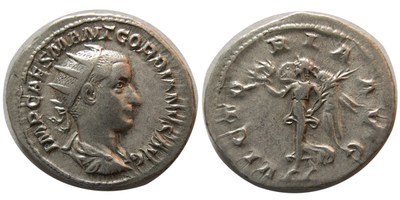 ROMAN EMPIRE. Gordian III. 238-244 AD. AR Antoninianus (4.33 gm; 23mm). Antioch....