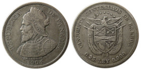 PANAMA, Republic. 1904. Cincuenta Centimos (50 Cents).