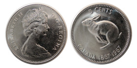 CANADA; Elizabeth II, Regina. 1967. 5 Cents.