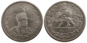 PAHLAVI DYNASTY. Reza Shah. 1306. Silver 5000 Dinar.