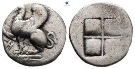 Thrace. Abdera circa 492-448 BC. Drachm AR