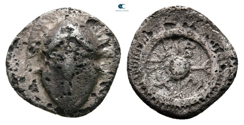 Thrace. Mesembria circa 400-350 BC. 
Obol AR

10 mm, 0,70 g



nearly ver...