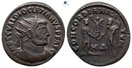 Diocletian AD 284-305. Heraclea. Radiatus Æ