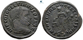 Diocletian AD 284-305. Rome. Follis Æ