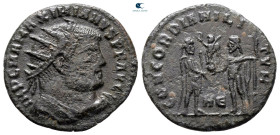 Maximianus Herculius AD 286-305. Heraclea. Radiatus Æ