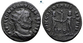 Constantius I Chlorus, as Caesar AD 293-305. Cyzicus. Radiatus Æ