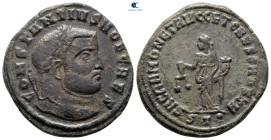 Constantius I Chlorus, as Caesar AD 293-305. Ticinum. Follis Æ
