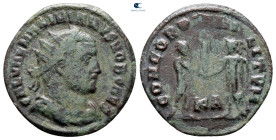 Galerius Maximianus AD 305-311. Cyzicus. Radiatus Æ