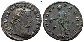 Maximinus II Daia, as Caesar AD 305-308. Cyzicus. Follis Æ