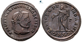 Maximinus II Daia, as Caesar AD 305-308. Serdica. Follis Æ