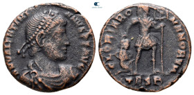 Valentinian I AD 364-375. Thessaloniki. Follis Æ