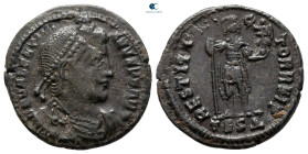 Valentinian I AD 364-375. Thessaloniki. Follis Æ