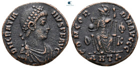 Gratian AD 375-383. Antioch. Follis Æ
