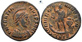 Gratian AD 375-383. Cyzicus. Follis Æ